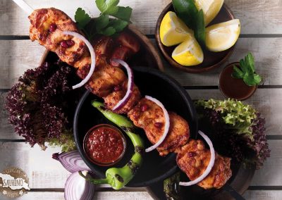 Salhino Georgische Kueche Berlin - Schaschlik